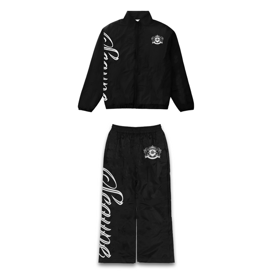 Black and White Nylon “Scaype” Windbreaker Set (Bundle Deal)