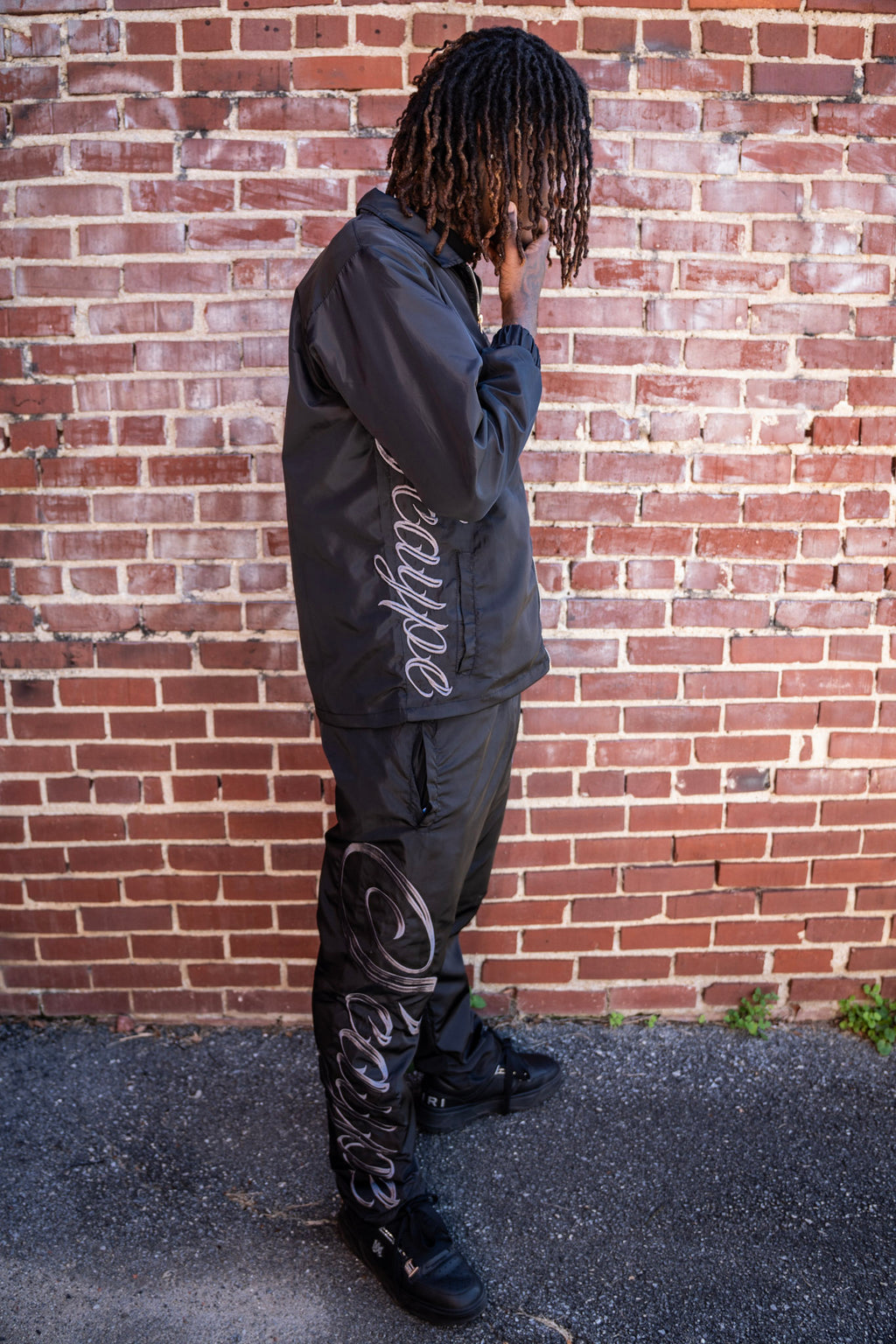 Black “Scaype” Embroidered Set (Bundle Deal)