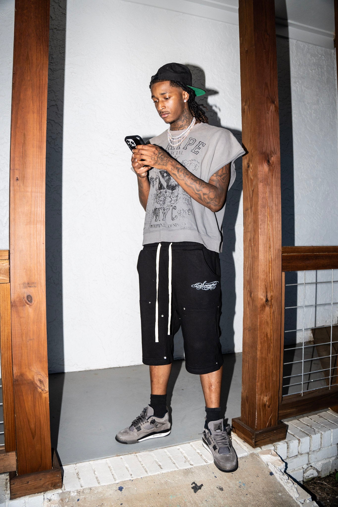 Black Patch Scaype Shorts
