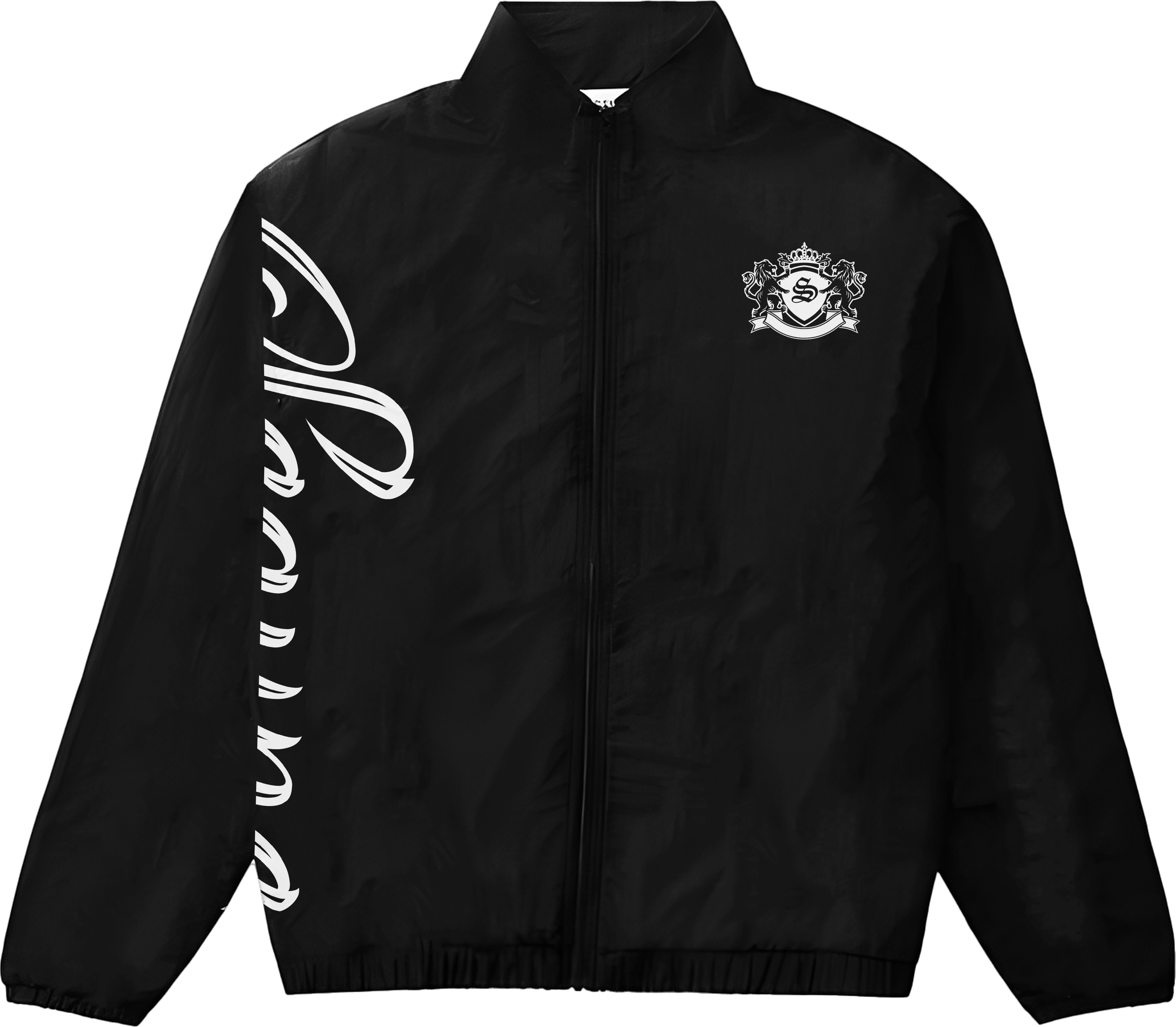 (Premium) Black and white “Scaype” Embroidered  Collared Jacket