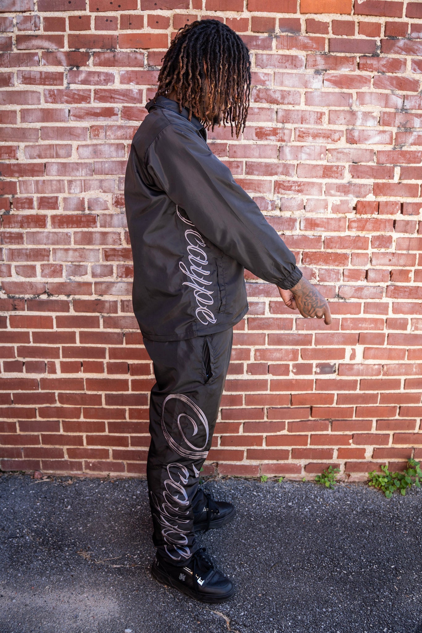 Black “Scaype” Embroidered Set (Bundle Deal)