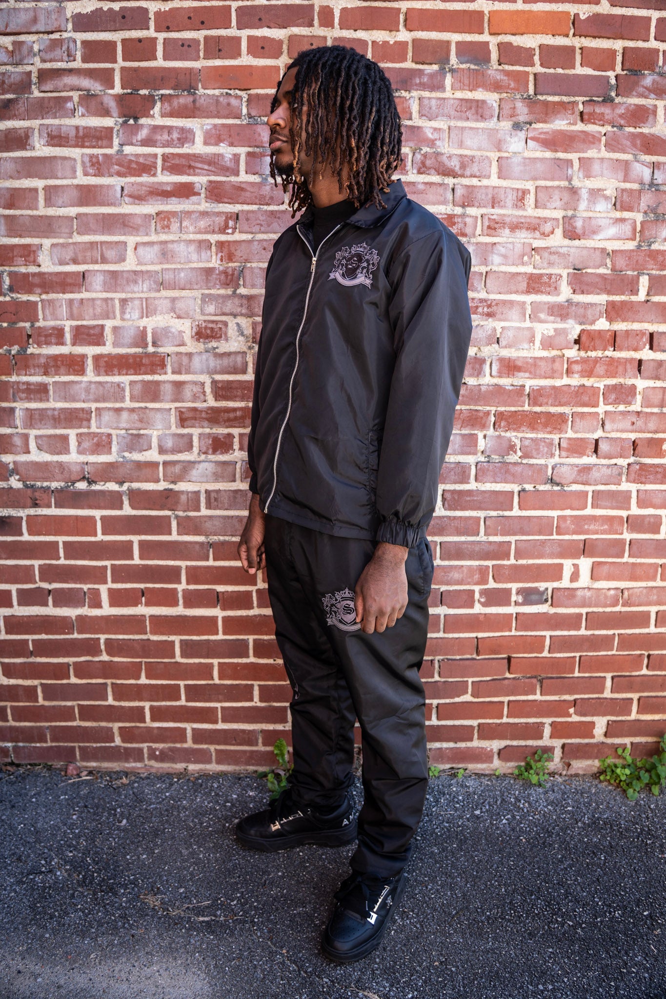 Black “Scaype” Embroidered Set (Bundle Deal)