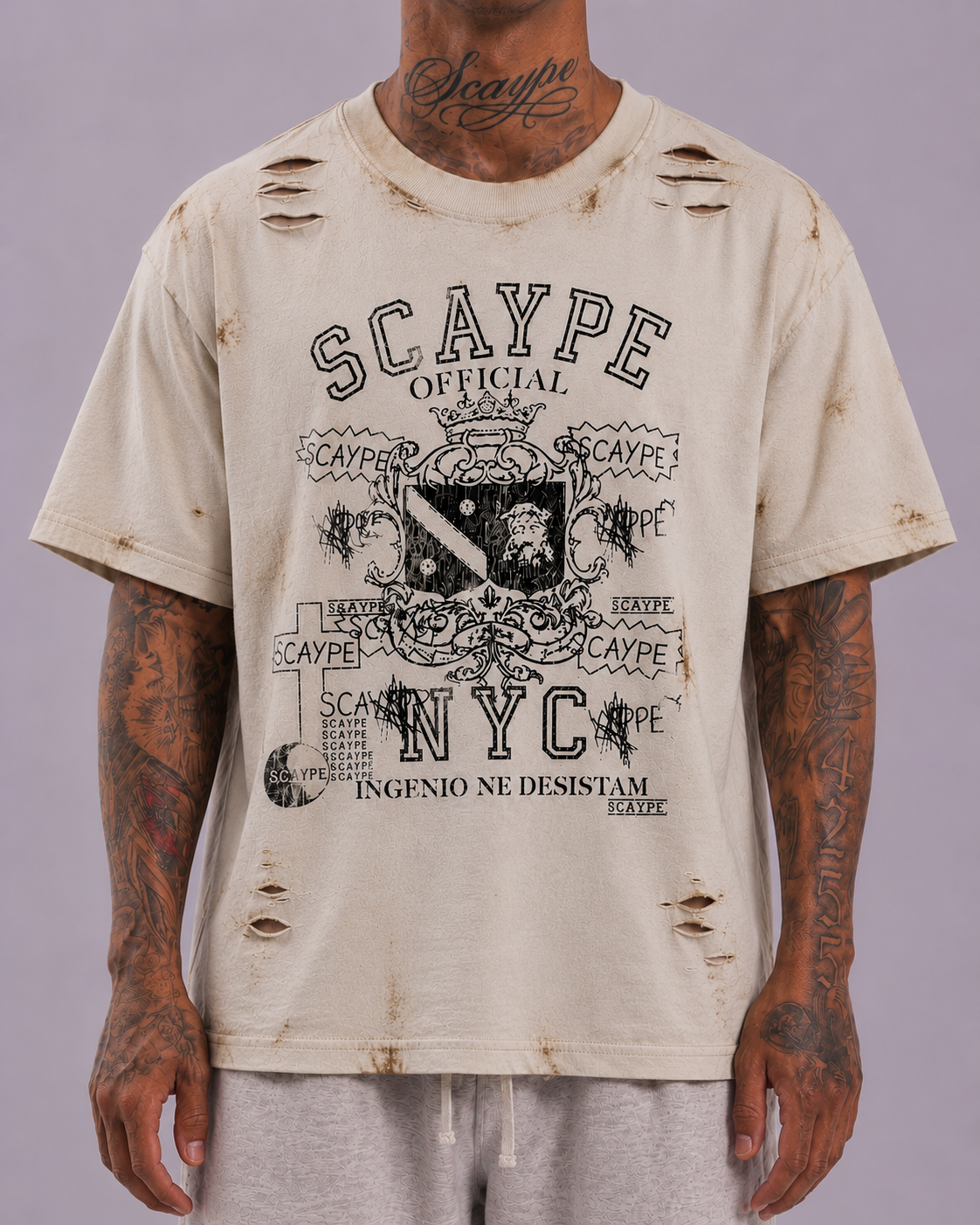 Scaype Distressed “Anchor” Tee
