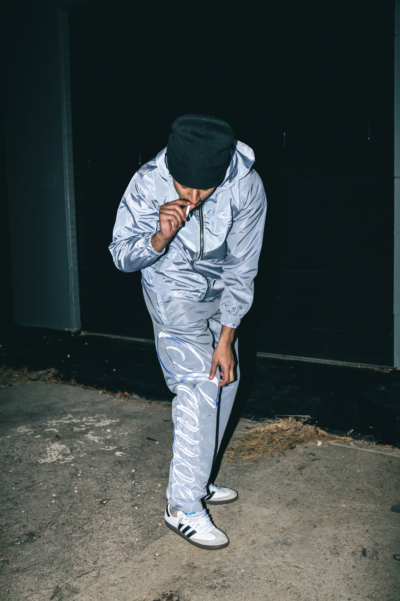 Grey “Scaype” Embroidered Sweatpants