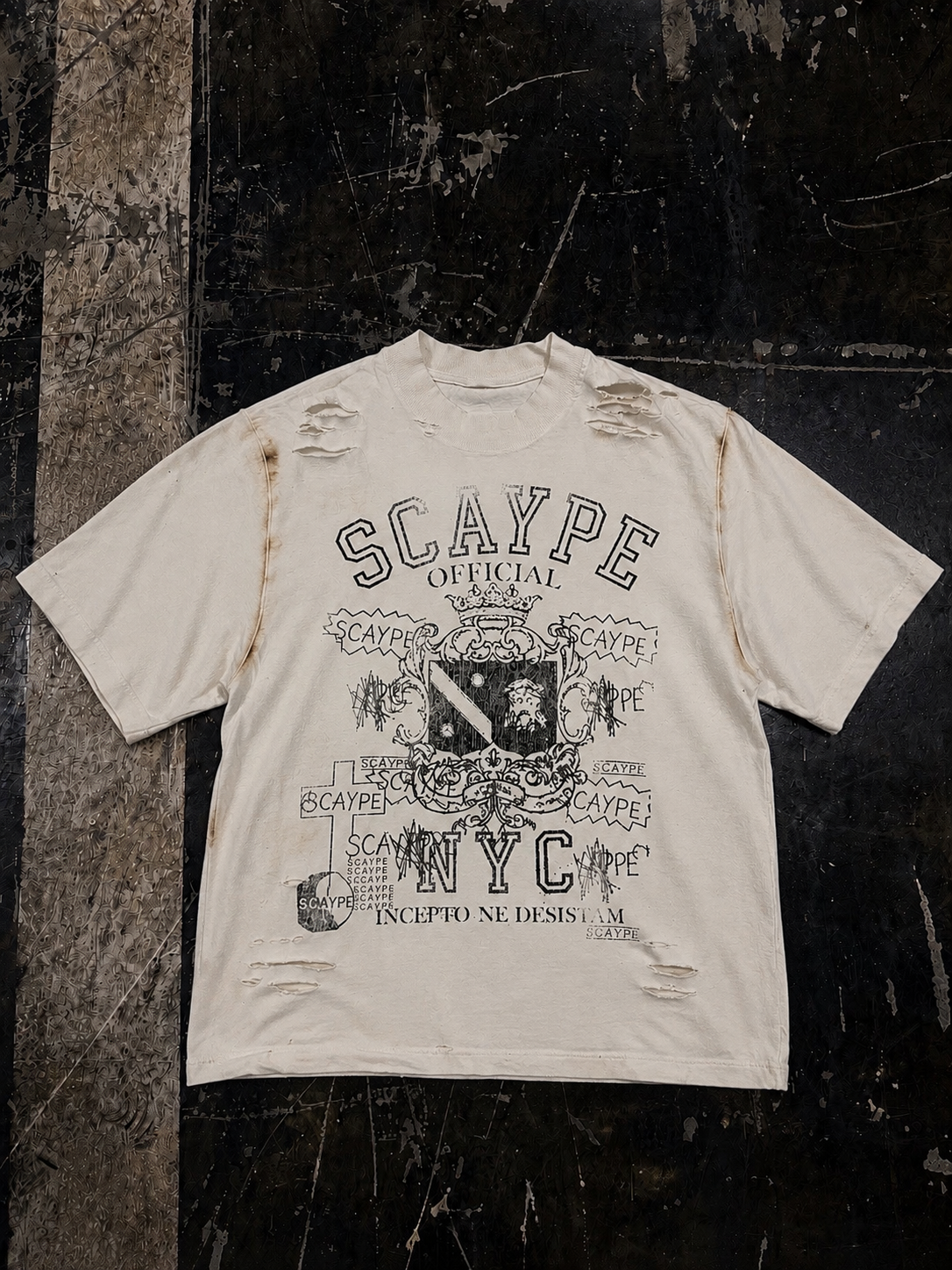 Scaype Distressed “Anchor” Tee