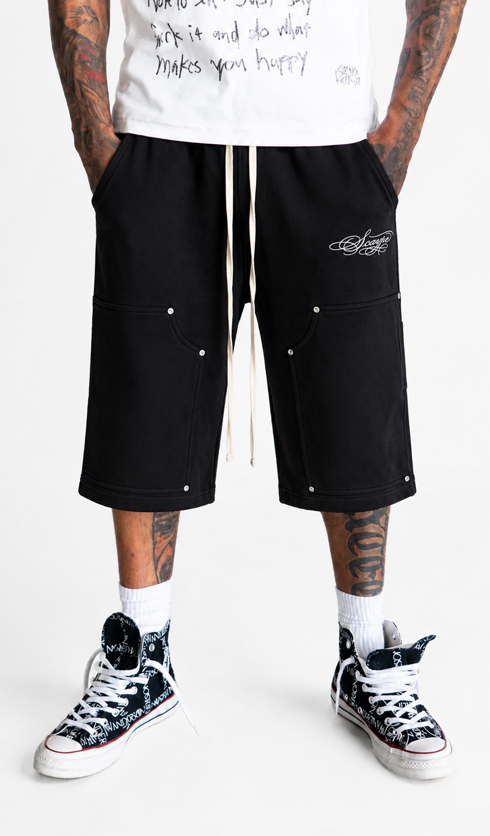 Black Patch Scaype Shorts