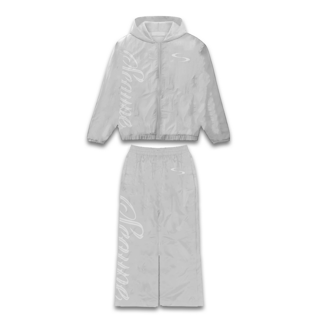 Grey “Scaype” Embroidered Suit (Bundle Deal)