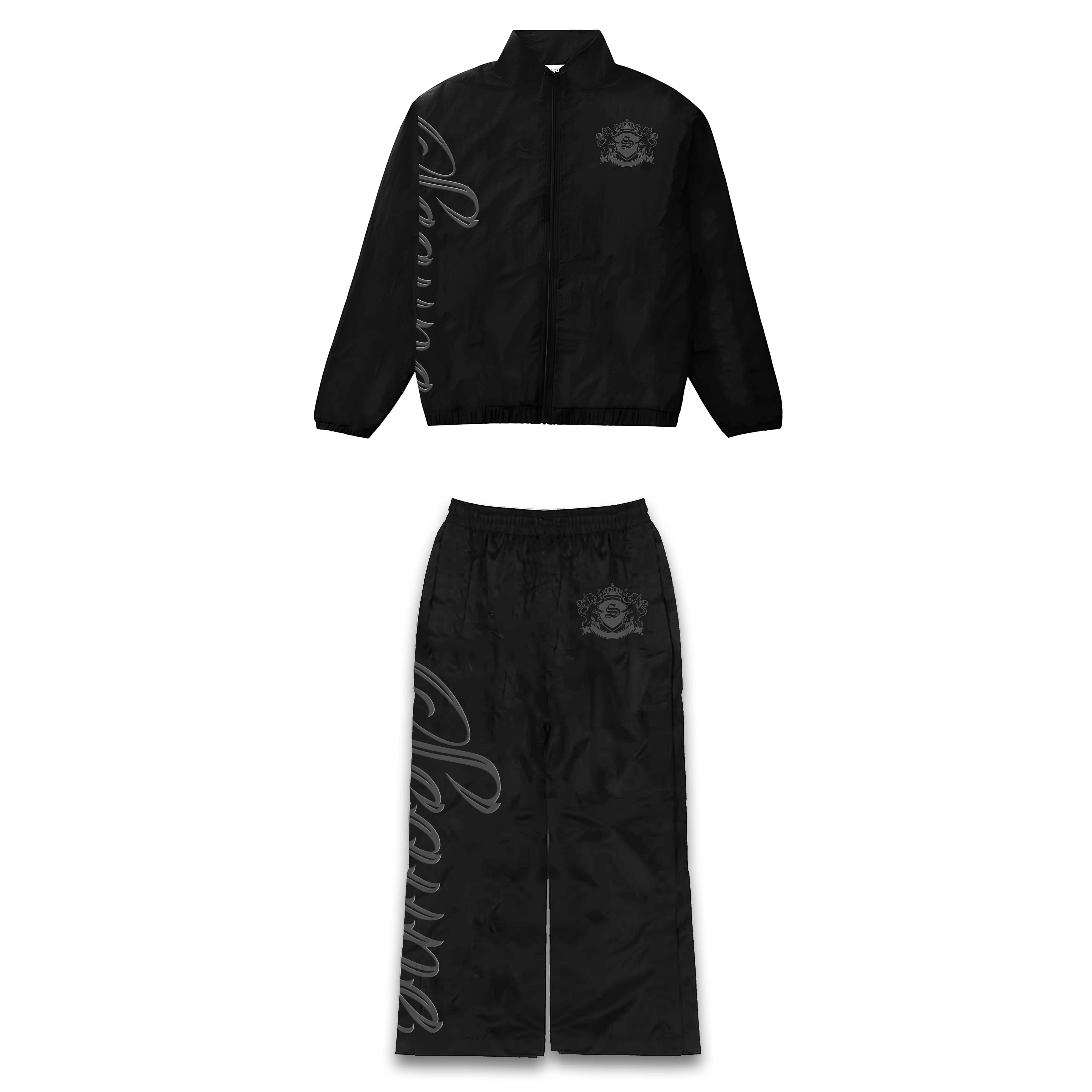 Black “Scaype” Embroidered Set (Bundle Deal)